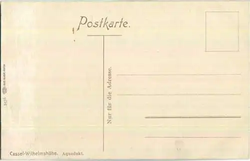 Cassel-Wilhelmshöhe - Aquädukt - Verlag Louis Glaser Leipzig