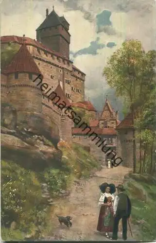 Hohkönigsburg - Künstlerkarte H. Hoffmann - Verlag Edm. von König Heidelberg