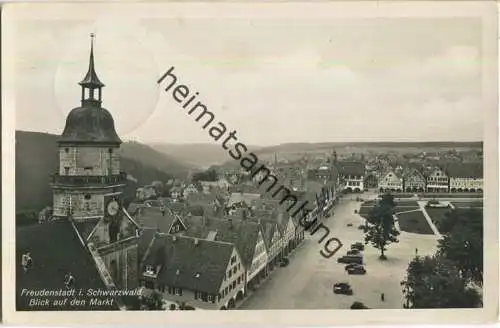 Freudenstadt - Blick auf den Markt - Foto-Ansichtskarte - Verlag Schöning & Co. Lübeck