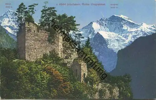 Ruine Unspunnen - Edition Photoglob Zürich gel. 1934