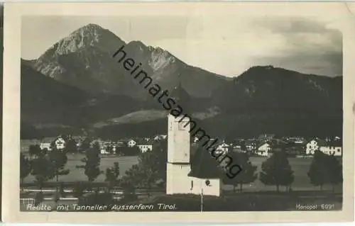 Reutte mit Tanneller - Ausserfern - Foto-Ansichtskarte - Verlag AG Schöllhorn Innsbruck (G1248y)gel. 1928