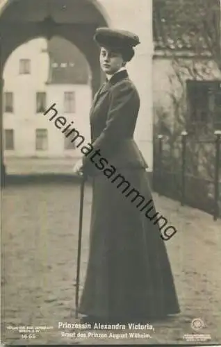 Prinzessin Alexandra Victoria Braut des Prinzen August Wilhelm - Phot. E. Bieber Berlin
