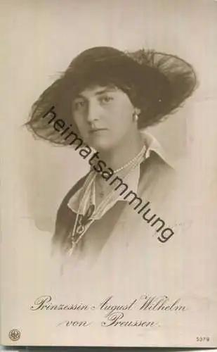 Prinzessin August Wilhelm von Preussen - Phot. Sandau Berlin - Verlag NPG