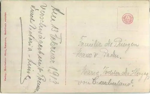 Prinz Max von Baden mit Familie - Phot. Gebr. Hirsch Karlsruhe - Verlag Geschwister Moos Karlsruhe