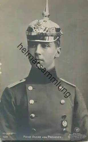 Prinz Oskar von Preussen - Phot. E. Bieber Berlin - Verlag Gustav Liersch Berlin