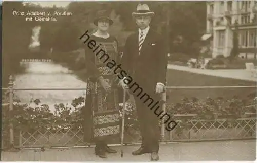 Prinz Adalbert von Preussen mit Gemahlin - Verlag Piek Potsdam