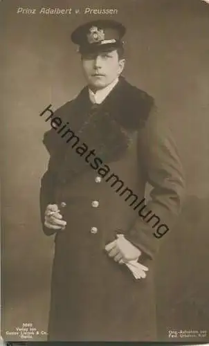 Prinz Adalbert von Preussen - Phot. Ferd. Urbahns Kiel - Verlag Gustav Liersch Berlin
