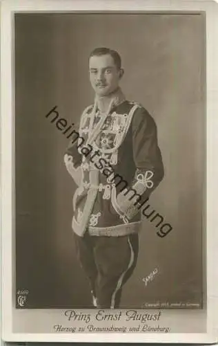Prinz Ernst August Herzog zu Braunschweig und Lüneburg - Phot. Sandau - Verlag Liersch & Co. Berlin