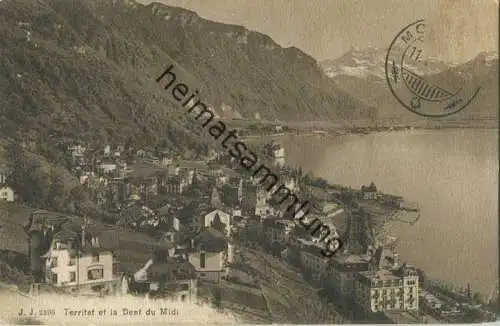 Territet et la Dent du Midi - Edition Jullien freres Geneve - gel. 1912