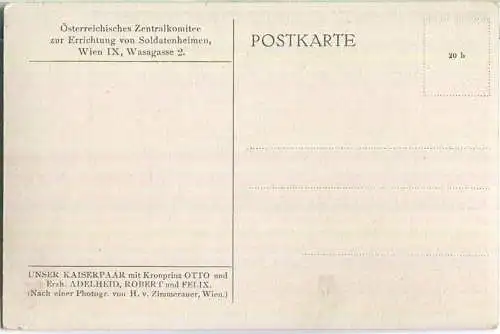 Unser Kaiserpaar mit Kronprinz Otto und Erzherzogin Adelheid Robert und Felix