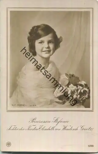 Prinzessin Stephanie Tochter der Fürstin Elisabeth von Windisch-Graetz - Phot. H. C. Kosel Wien - Verlag NPG