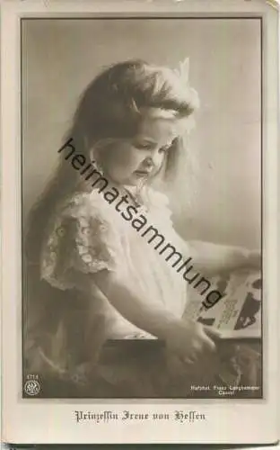 Prinzessin Irene von Hessen - Phot. Franz Langhammer Cassel - Verlag NPG