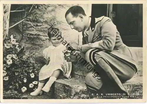 S.A.R. Umberto II. di Savoia e la Principessina Maria Pia - Ed. A. Diena Torino