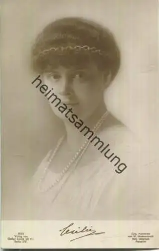 Kronprinzessin Cecilie - Phot. W. Niederastroth - Verlag Gustav Liersch & Co. Berlin