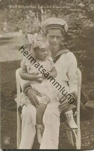 Prinz Wilhelm und Prinzessin Alexandrine - Phot. Franz Arndt Danzig-Langfuhr - Verlag NPG