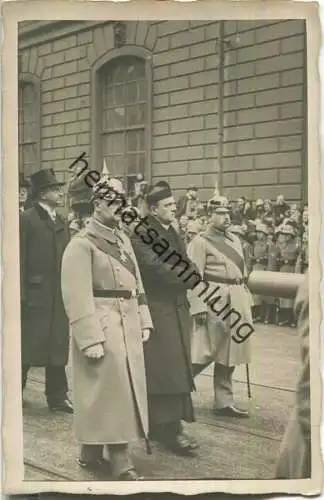 Trauerzug für den verstorbenen Sachsen-König Friedrich August III. - Verlag Foto u. Film Hüter Dresden