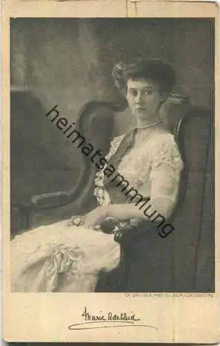 Grossherzogin Marie Adelheid von Luxemburg - Ch. Grieser Phot. D. L. Cour Luxembourg