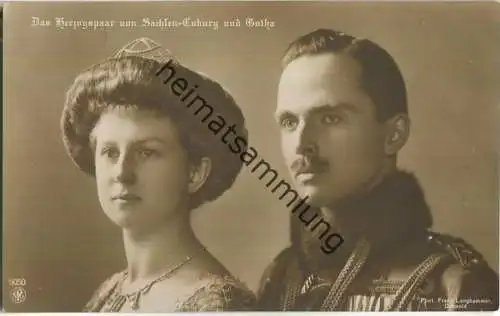 Das Herzogspaar von Sachsen-Coburg und Gotha - Phot. Franz Langhammer Detmold - Verlag NPG