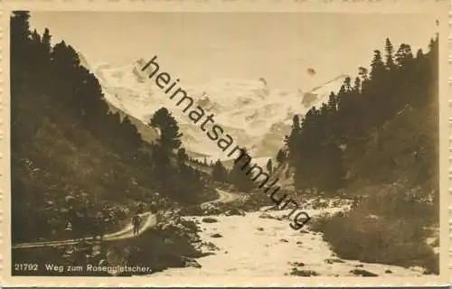 Weg zum Roseggletscher - Verlag Wehrli AG Kilchberg - Rückseite beschrieben