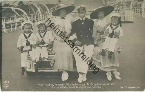 Prinz Adalbert - Prinzessin Viktoria Luise und die Kronprinzessin - Phot. Th. Jürgensen Kiel - Verlag NPG