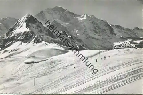 Männlichen mit Tschuggen und Jungfrau - Foto-AK - Verlag Photoglob-Wehrli Zürich