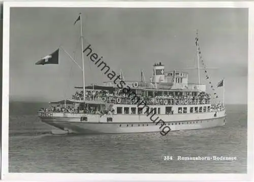 Doppelschrauben-Dieselmotor-Passagierschiff Zürich der SBB auf dem Bodensee - Verlag R. Kopieczek Romanshorn