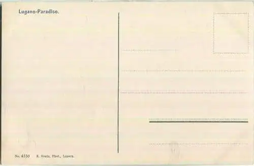 Lugano-Paradiso - Verlag E. Goetz Luzern