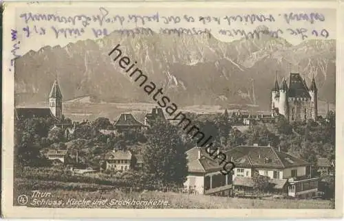 Thun - Schloss Kirche und Stockhornkette - Edition Franco-Suisse Berne