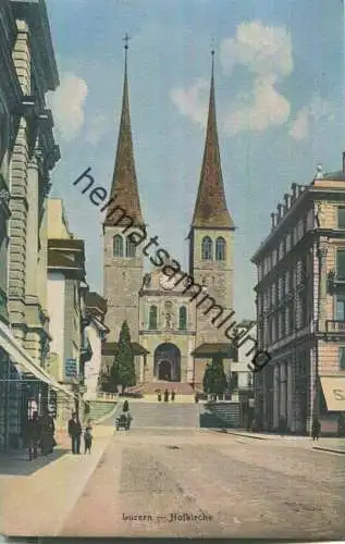 Luzern Hofkirche - Verlag E. Synnberg & H. v. Pfyffer Luzern