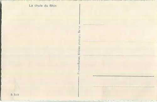 Rheinfall - Foto-Ansichtskarte - Edition Franco-Suisse Berne