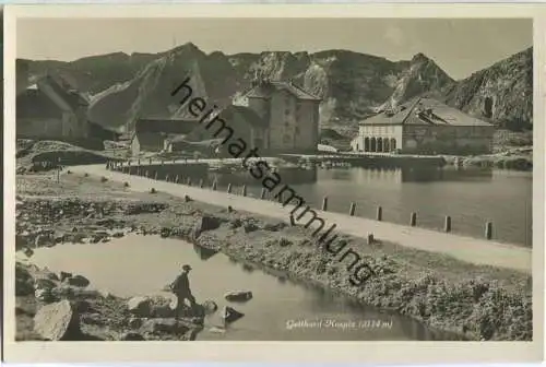 Gotthard-Hospiz - Foto-Ansichtskarte - Verlag E. Goetz Luzern