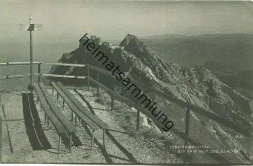 Tomlishorn - Blick auf Kulm - Esel und Alpen - Verlag E. Synnberg Luzern