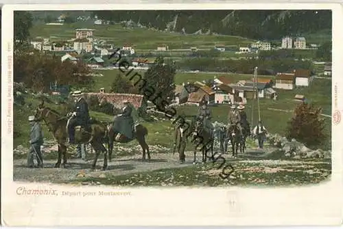 Chamonix - Depart pour Montanvert - Edition Louis Glaser ca. 1900