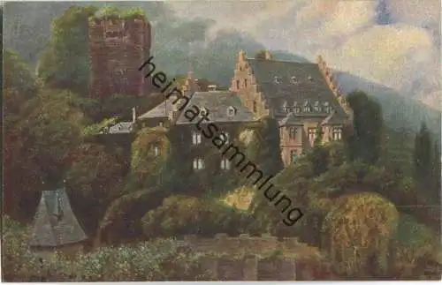Burg Miltenberg am Main - Künstlerkarte H. Hoffmann - Verlag Edm. von König Heidelberg