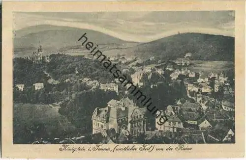 Königstein im Taunus von der Ruine - Verlag Ludwig Klement Frankfurt 20er Jahre