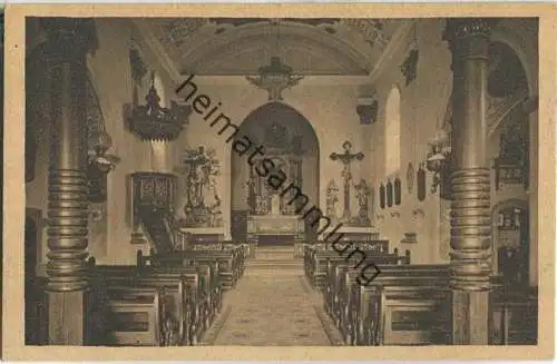 Kloster Engelberg ob dem Main - Inneres der Kirche - Verlag Gerling & Erbes KG Darmstadt 20er Jahre