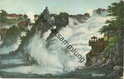 Rheinfall - gel. 1909