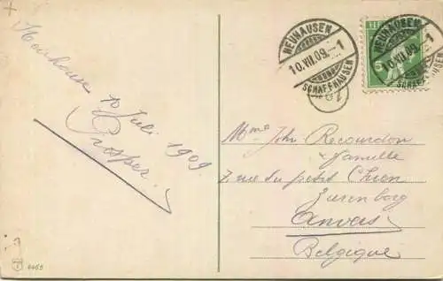 Rheinfall - gel. 1909