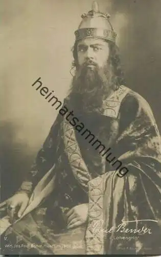 Paul Bender - deutscher Opernsänger (Bass) - Verlag Jos. Paul Böhm München