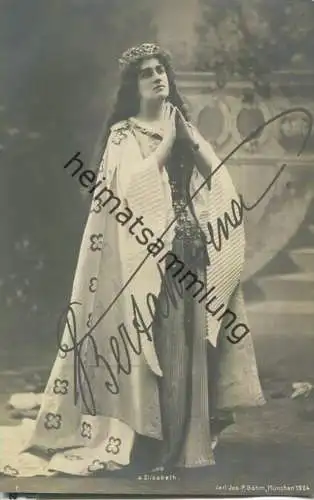 Bertha Morena (Meyer) - Deutsche Opernsängerin (Sopranistin) - Autogramm - Verlag Jos. Paul Böhm München