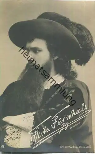 Fritz Feinhals - deutscher Opernsänger (Bariton) - Verlag Jos. Paul Böhm München