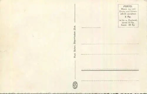 Hotel Trübsee mit Bitzistock - Foto-AK - Verlag Rud. Suter Oberrieden