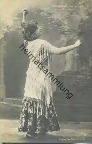 Margarete Preuse-Matzenauer - Opernsängerin (Mezzosopranistin) - Verlag Jos. Paul Böhm München