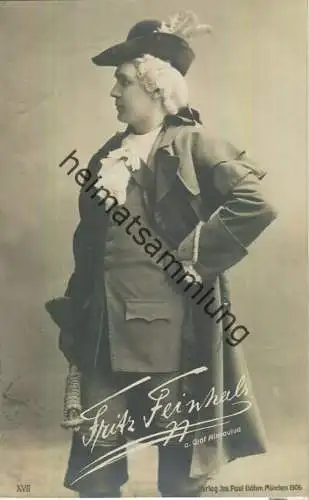 Fritz Feinhals - deutsche Opernsänger (Bariton) - Verlag Jos. Paul Böhm München