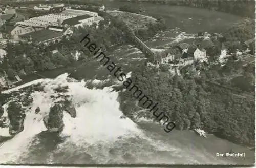 Rheinfall - Luftaufnahme - Foto- AK - Verlag Globetrotter Luzern gel. 1957