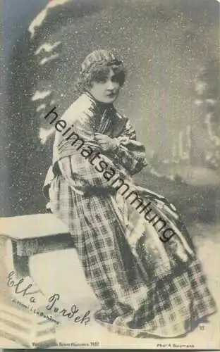 Ella Tordek - Ella Tvrdkova - Autogramm - Tschechische Opernsängerin - Verlag Jos. Paul Böhm München 1907