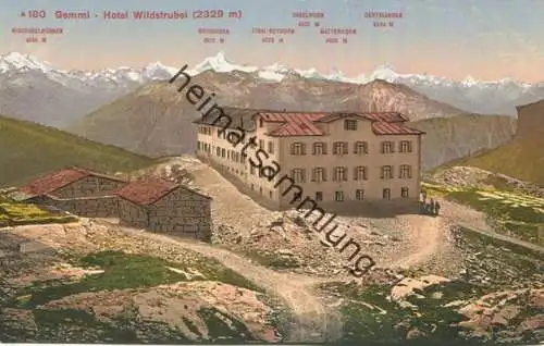 Gemmi - Hotel Wildstrubel - Edition Photoglob Zürich