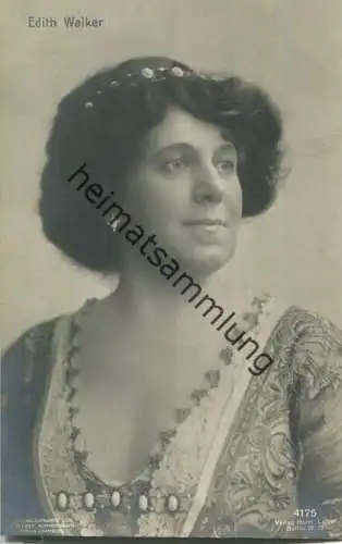 Edith Walker - US-Amerikanische Opernsängerin (Alt) - Verlag Herm. Leiser Berlin