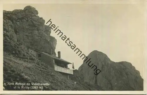 Refuge de Videmanette et le Rubly - Foto-AK - Edition Societe Graphique Neuchatel