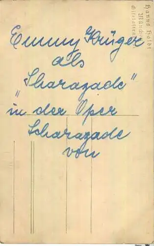 Emmy Krüger - Sharazade - Deutsche  Opernsängerin (Sopran)